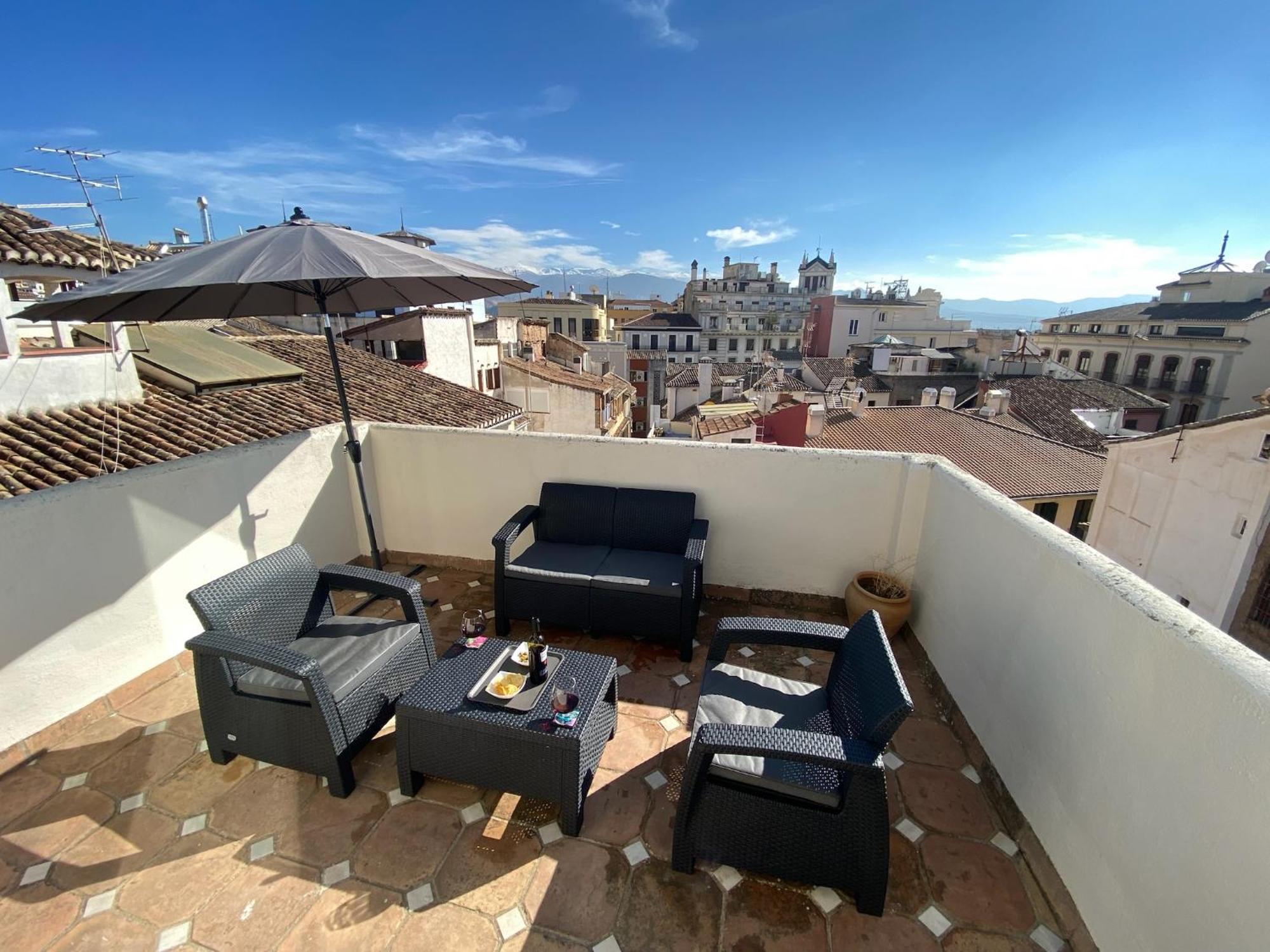 Апартаменти Atico Con Vistas En Granada Centro Екстер'єр фото